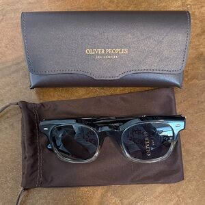 Oliver Peoples Gray Sunglasses with Case